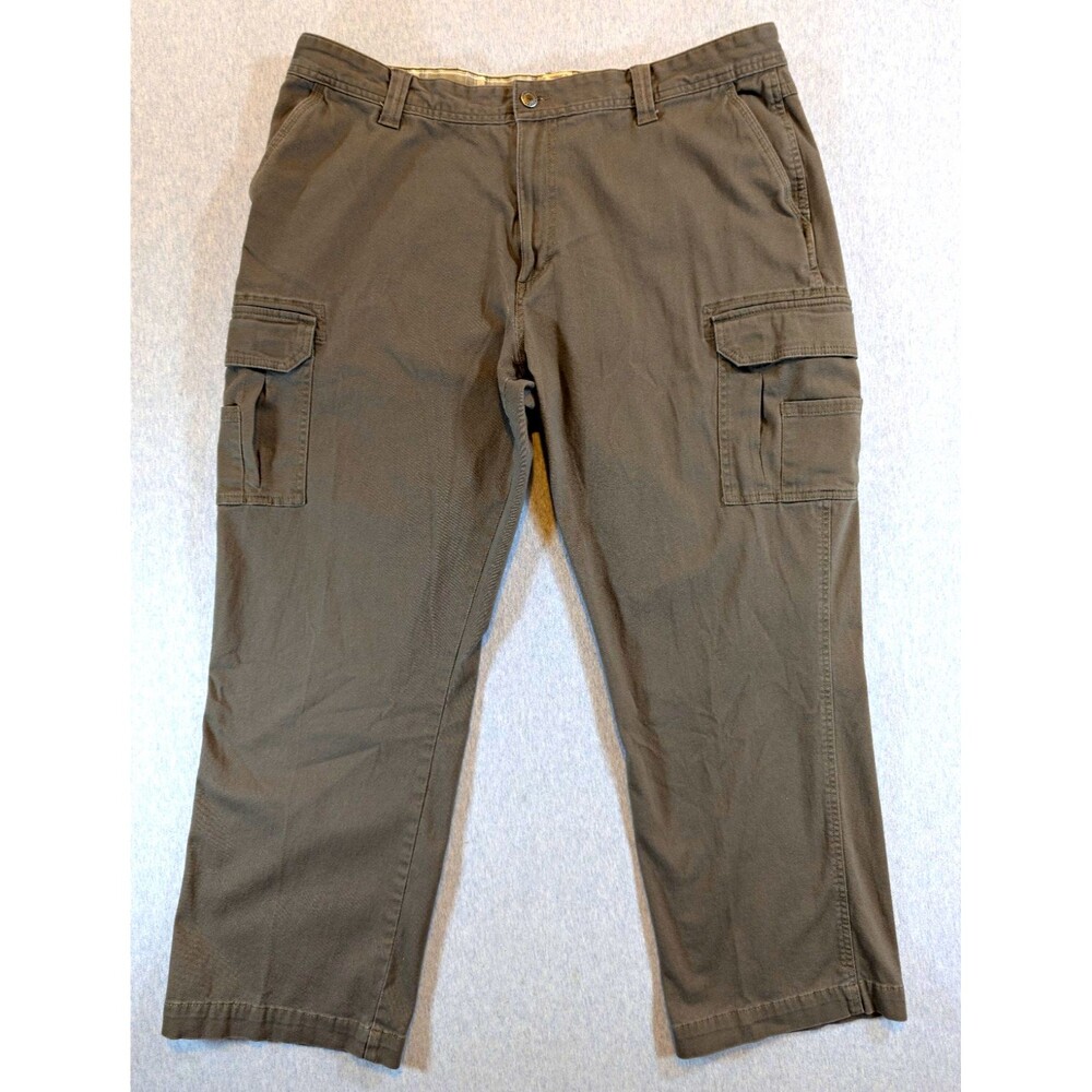 RedHead Gray Cotton Stretch Canvas Cargo Pants Regular Fit Straight Leg 42 x 30